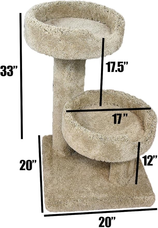 Prestige Cat Trees Beige Solid Wood Cat Sleeper, Large