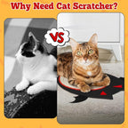 iplusmile Halloween Cat Scratch Mat, Bats Shaped Sisal Scratching Pad, 12" x 12"