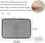 Cat Scratching Pad Natural Sisal Sofa Corner Furniture Protector Scratcher Mats Protecting Carpets and Sofas Couch Corner Furniture Anti-Slip Sisal Cat Repellent Mat for Sofa Bed Desk Legs