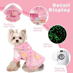 Dog Sweater Fleece Dog Hoodie Winter Puppy Clothes for Small Dogs Boy Girl Pet Hoodies Cold Weather Doggie Coats Fall Doggy Sweatshirt for Chihuahua Yorkie Cat Sweater Costume, Pink Rainbow, XXS