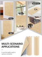 Cat Wall Scratcher Mat, Anti Cats Scratch Furniture Couch Carpet Corner Protector for Indoor, Trimmable Cat Scratching Pad Board Sofa Replacement Deterrent from Cats Claws (Khaki, 78.7x15.8In)