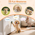 ChunHee Dog Bells to Go Outside - Bell for Dogs to Ring to Go Potty | Chew-Proof Dog Door Bell | 0-115dB Adjustable Volume & 28 Ringtones | Bells for Dog Training to Go Outside Without Barking