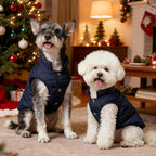 Dog Jacket Waterproof Fleece Dogs Vest Small Dog Coats for Winter Cold Weather Warm Dogs Puffer Jacket Puppy Coat Blue Pet Jackets Cat Coats M