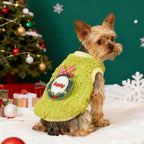 FLAdorepet 3 Packs Christmas Teacup Dog Cat XXS Clothes for Chihuahua Yorkie,Winter Warm Fleece Puppy Pet Clothes Sweater Shirt Vest for Mini Newborn Extra Small Dogs (Christmas, XXS(Pet 1-2LBS))