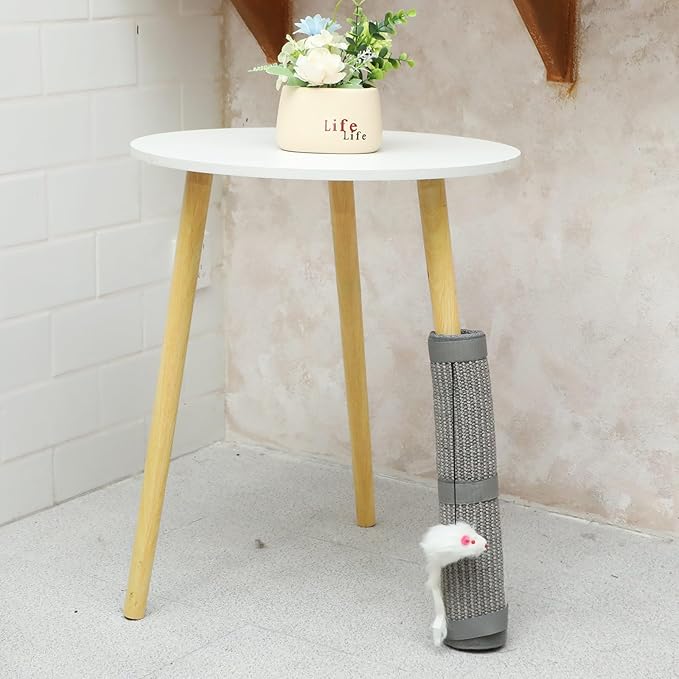 4 Pcs Sisal Cat Nail File Scratcher Wraps Around Scratching Pad 11 x 15 Inches Cat Scratch Mat Sisal Fabric Couch Scratch Protector Post Table Leg to Trim Pet Nails Protect Furniture