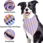 Segarty 30 Pack Large Pet Triangle Scarf, 25.6"x19.7" Washable Dog Bandanas Bibs Accessories Bulk for Small Medium Large Pets, Adjustable Reversible Boy Gril Pets Birthday Kerchief