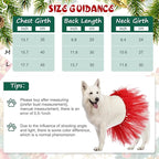 Dog Tutu Tulle Tutu for Dogs Small Large Medium Puppy Dress Ballerina Costume Skirt for Holiday Puppy Cats Bunny Pet Outfit Birthday Wedding Party Photo Prop Supplies(Red)