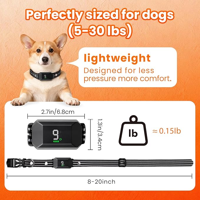 Small Shock Collar for Small Dogs，1300FT Dog Training Collar with Remote，4 Training Modes - IP67 Waterproof Rechargeable, Beep, Vibration, Safe Shock, IR for Small & Medium Dogs(5-30Lbs，Green)