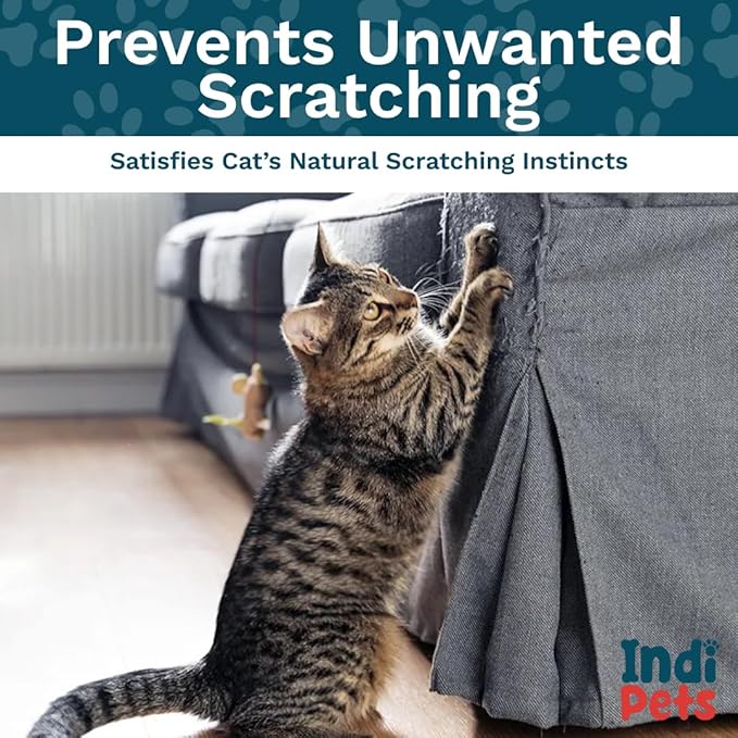 Indipets Cardboard Cat Scratching Pads Cat Scratchers (Scratch and Play)