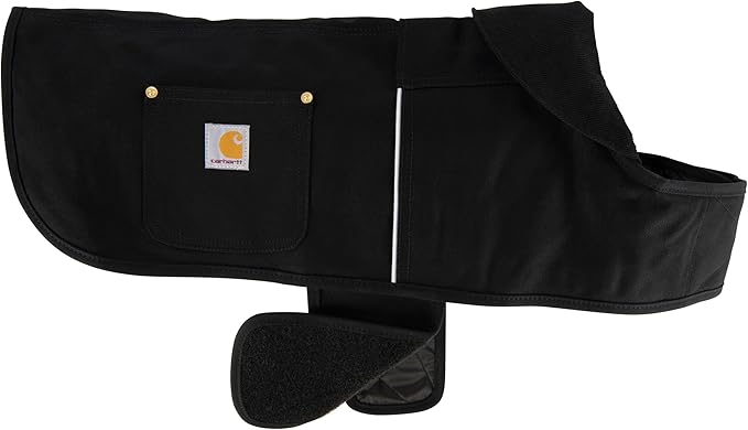 Carhartt Firm Duck Dog Chore Coat, Insulated Weather Resistant Jacket for Cold and Windy Conditions, Black, X-Large