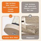 Extra-Larger Sisal Cat Scratcher Bed for Indoor Cats - 25" Natural Cat Scratching Post with Hammock Sturdy Solid Wood Frame Scratch Pad for Scratching & Resting & Play