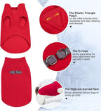 BEAUTYZOO Dog Fleece Vest Sweater Winter Jacket for Small and Medium Dogs with D-Ring Leash Cold Weather Coat Hoodie for XS S M Dogs Boy or Girls