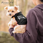 Parisian Pet Dog Shirt – 100% Cotton Shirts for Large Dogs – Black Sleeveless Bad to Da Bone Puppy Clothes – Lightweight and Breathable Dog Apparel – Funny Dogs Clothes - Stretchy Pet T Shirts