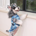 CuteBone Dog Shirts 2-Pack Soft Pet Clothes Breathable Summer Vest for Small Puppy and Stretchy Cat Apparel 2BX19S