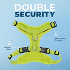 Voyager Step-in Pet Harness - All Weather Mesh, Adjustable Step in Harness for Cats and Dogs by Best Pet Supplies - Lime Green, S