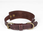 Lightnpro Genuine Leather Dog Collar & Leash Set - Adjustable 18" Collar with Metal Buckle & Reinforced Nylon Leash - Durable Walking & Training Gear for Large Breeds