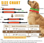 Martingale Collar for Dogs, No Pull Dog Collar for Large Medium Dogs, Reflective Anti Pull Dog Collar with Buckle, Adjustable Heavy Duty Nylon Slip Collar for Training Walking 1.8 Inch Wide S Orange