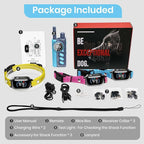 PetJoy Shock Collar for 3 Dogs & Dog Training Collars with Lockable Shock - Shock Lock Mode Switches to Tone & Vibe Only, Remote Features Slide Safety Lock, 4000ft Range (9 Tones)