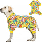 KYEESE Dog Pajamas Dog Pajamas Medium Size Dogs Colorful Duck Dogs Clothes Velvet Pet Coat Stretchable Pets Onesie Soft Pet Pjs Stretchable Pets Costumes, XX-Large