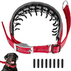 Reflective Martingale Collar for Dogs - Hidden Anti Pull Adjustable Training Collar Heavy Duty Buckle, Suitable for Small Medium Large Dogs on Walking & Hunting,Red,M
