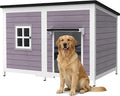59" Dog House, Extra Large Dog House with Weatherproof Roof for Outdoor Use, Easy to Install and Clean, Anti-Chewing Metal Frame Design for Small Medium Large Dogs