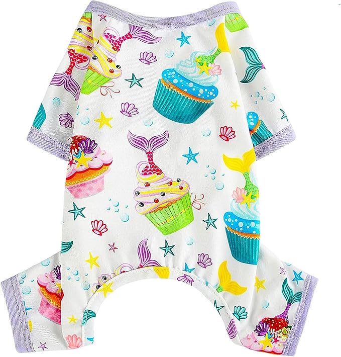 Dog Pajamas for Small Dogs Boy Girl, Dog Clothes Tiny Chihuahua Yorkie Spring Summer Shirt, Cute Puppy Outfit Pjs Jumpsuit Cat Onesie Apparel Pet Clothes