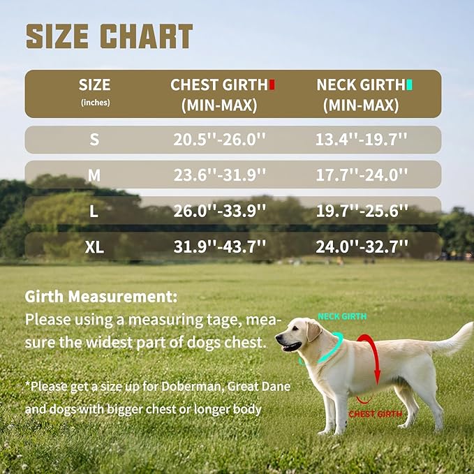 AUROTH Dog Harness and Leash Set, Soft Padded Service Dog Vest with 5.25FT Dog Leash, No Choke, Easy On Pet Vest, Adjustable Reflective No Pull Dog Harness Small Sized Dog, Easy Walking and Training