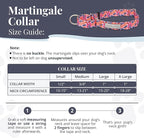 Lucky Love Dog Martingale Dog Collar - Adjustable, No-Slip, Durable, & Soft Webbing Collar for Male and Female Dogs Ideal for Training & Walking - Rosie, Medium