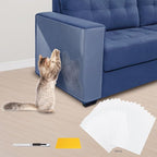 Eunice Cat Scratch Furniture Protectort, 17 x 11.8 in 16 Pack Pack Couch Protector from Claws,Self-Adhesive Tape for Furniture - Easy to Remove Anti Scratch Furniture Protector