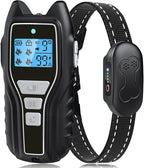 Dog Training Collar with Remote, Waterproof IPX7 E Collar for Dogs, Beep and Vibration Modes, Safe and Humane Training, 2000FT Range, Rechargeable, Fits Small Medium Large Dogs 15–120 lbs (Gray)