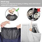CUBY Dog and Cat Sling Carrier - Hands Free Adjustable Small Pet Sling - Soft Pouch and Tote Design - Suitable for Puppy, Small Dogs Cats Outdoor