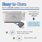 PEDAY 2.64 Gallon Extra Large Dog Water Bowl, 18/8 Human Grade Stainless Steel - Silver Nonslip