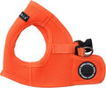 Puppia Neon Soft Vest Harness Step-in No Choke No Pull Walking Training for Small and Medium Dog, Orange, Large