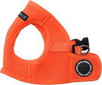 Puppia Neon Soft Vest Harness Step-in No Choke No Pull Walking Training for Small and Medium Dog, Orange, Small