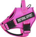 voopet Service Dog Harness, Emotional Support Pet Vest Harness, Reflective Breathable and Adjustable No-Pull ESA Dog Harness for Small Medium Large Dogs (with 4 PCS Removeable Tags)