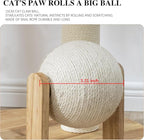 Modern Design Cat Tree Tower, Hand Woven Comfortable Cat Nests with Natural Sisal Staircase and Scratch Toys, This Apartment is Suitable for Large Breed Indoor Multiple Play with