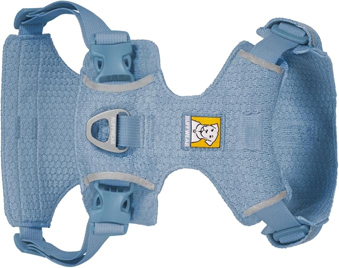 Ruffwear, Front Range Flex Dog Harness, Engineered Knit Construction for Ultimate Fit and Mobility, Lightweight Flexible Everyday Harness with Dual Leash Clips, Polar Blue, Medium