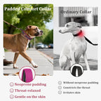 Mayerzon 1.5" Wide Martingale Collar for Large Medium Small Dogs Pitbull German Shepherd, No Pull Reflective Slip Martingale Dog Collar with Buckle Soft Padded for Walking Training(Pink,XXL)