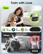 Vibrating Dog Training Collar with Remote, No Shock, Beep and Vibration Only, 3300FT Long Range, Waterproof Rechargeable, Safety Lock, No Prongs, for Small Medium Large Dogs