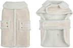 Dog Winter Jacket, Warm Windproof Dog Sweaters for Small Dogs, Thick Apparelf Fleece Coat for Medium Large Dogs (Small)
