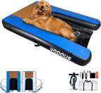Vapaus Inflatable Dog Boat Ramp Floating Pup Dock Ladder for Water Pool Lake Pontoon Heavy Duty Non-Slip Portable Swim Platform for Swimming Upgraded D-Rings & Accessories for Large Dogs Up to 260lbs