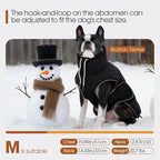 FUAMEY Dog Puffer Jacket for Large Dogs,Dog Cold Weather Coats Dogs Down Jackets Waterproof Pet Snowsuits Warm Puppy Winter Vest Turtleneck Pets Adjustable Jackets Coats Black L