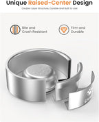 Slow Feeder Dog Bowls Stainless Steel, Food-Grade 304 Dog Slow Feeder Bowl 3.5 Cups Capacity, Heavy Duty Double-Layer with Non-Slip Base, Pet Puzzle Bowl for Medium & Large Dogs (Silver)