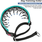 Martingale Collar - Hidden No Pull Dog Collar with Buckle, Reflective Nylon Adjustable Limited Slip Collar for Large, Medium, Small Dogs - Anti Pull Training Walking S Green