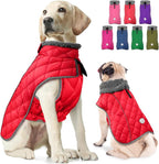 Fragralley Dog Winter Coat, Waterproof Windproof Reflective Fleece Jacket with Harness Hole, Warm Snow Vest for Small Medium Large Dogs, Ideal Gifts