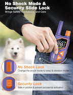 Dog Training Collar with Remote - 3300Ft & IP67 Waterproof Dog Training Collar with Beep Vibration Static & No Static Modes, Shock Collar for 5-120lbs Small Medium Large Dogs, Security Lock,Flashlight