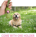 Dog Poop Bag Rolls Pink: 540 Count Dog Waste Bags with Dispenser, Extra Thick Strong Leak proof Poop Bags for Dogs Doggy | Unscented