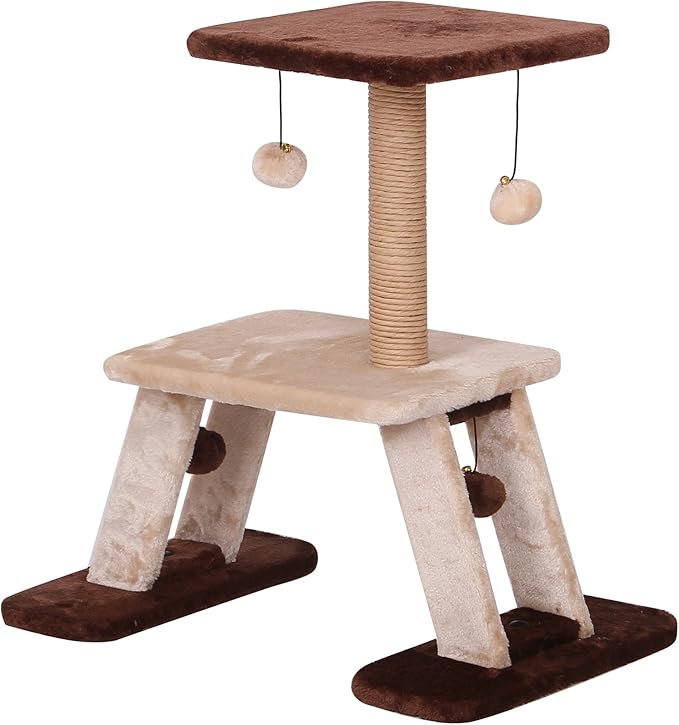 PetPals PP17191 Kitty Cat Tree Starter Kit, One Size, Brown