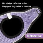YIMEIS Dog Harness and Leash Set, No Pull Soft Mesh Pet Harness, Reflective Adjustable Puppy Vest for Small Medium Large Dogs, Cats (Taro Purple, Small (Pack of 1)