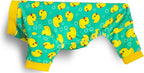 Paiaite Dog Pajamas Onesie: Comfortable Four-Legged Apparel for Small, Medium, & Large Dogs, Polyester Material for Comfort, Wrinkle Resistance, Moisture Wicking, and Stretchiness Yellow Duck XXL